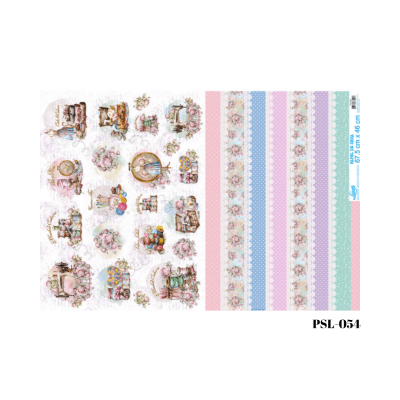 Papel Seda 67cm x 46cm PSL0541
