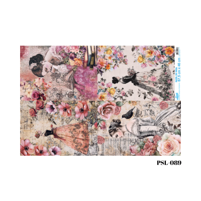 Papel Seda 67cm x 46cm PSL0891