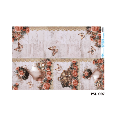 Papel Seda 67cm x 46cm PSL0971