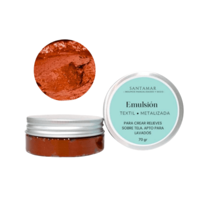 Emulsión Textil Metalizada – Rojizo1