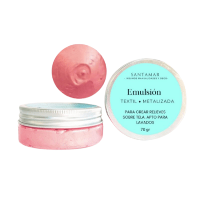 Emulsión Textil Metalizada – Rosa Bronce1