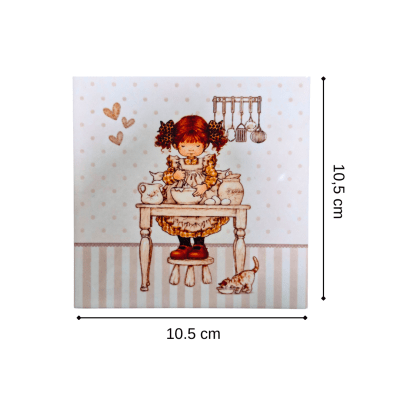 Ceramica con diseño 10,5x10,5cm SBZ21