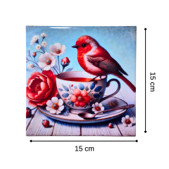 Ceramica con diseño 15x15cm  CBZ18