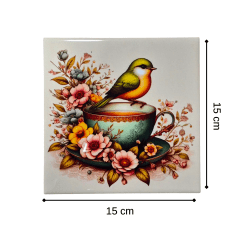Ceramica con diseño 15x15cm  CBZ25