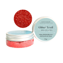 Pasta Glitter textil – Rojos