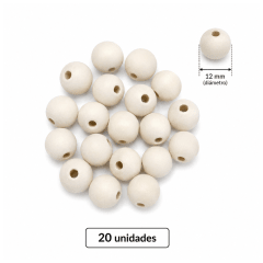 Pelotas de madera 12mm (12 Unidades)