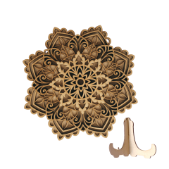Cuadro mandala en capas efecto 3D