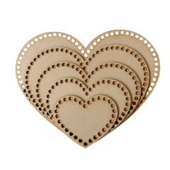Pack Bases Corazón para Trapillo – 5 Tamaños