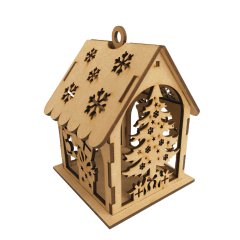Casa colgante de Navidad