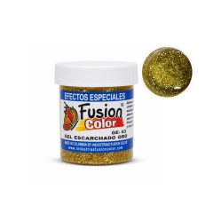 Gel Escarchado Oro – Fusión Color