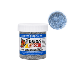 Gel Escarchado Plata – Fusión Color