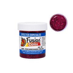 Gel Escarchado Rojo – Fusión Color