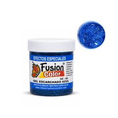 Gel Escarchado Azul – Fusión Color