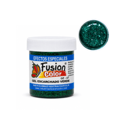 Gel Escarchado Verde – Fusión Color