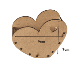Caja de corazón pequeña 10cm x 8cm