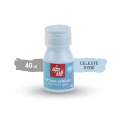 Pintura Acrílica 40 ml – CELESTE CLARO
