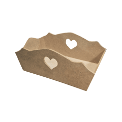 Canasto con corazón 25x14x7cm