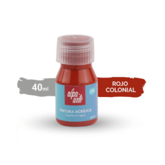 Pintura Acrílica 40 ml – ROJO COLONIAL