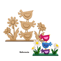 Pajaritos y Flores
