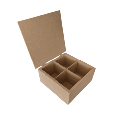 Caja de Té con 4 divisiones