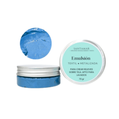 Emulsión Textil Metalizada – Azul Claro
