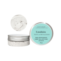 Emulsión Textil Metalizada – Blanco Perlado