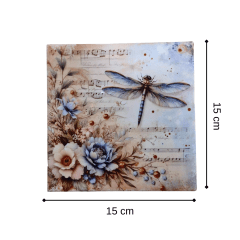 Ceramica con diseño 15x15cm CBZ13