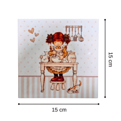 Ceramica con diseño 15x15cm CBZ3