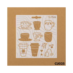 Estencil 15x15cm CU025