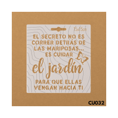 Estencil 15x15cm CU032
