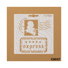 Estencil 15x15cm CU037