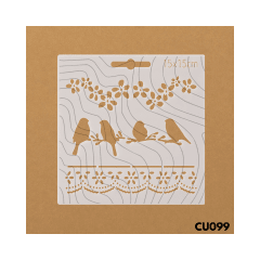 Estencil 15x15cm CU099