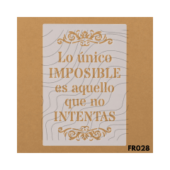 Estencil 15x20cm FR028
