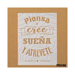 Estencil 15x20cm FR048