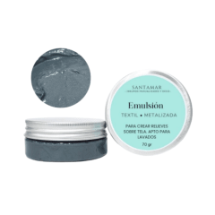 Emulsión Textil Metalizada – Gris Obscuro