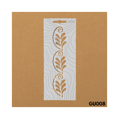 Estencil 10x25cm GU008