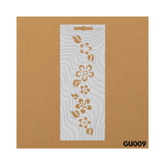 Estencil 10x25cm GU009