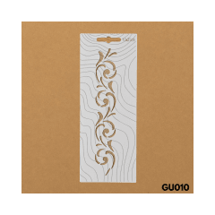 Estencil 10x25cm GU010