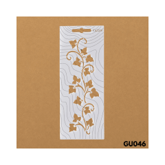 Estencil 10x25cm GU046