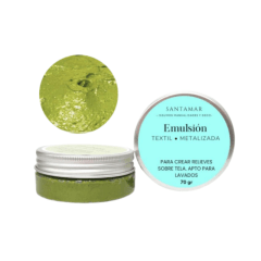 Emulsión Textil Metalizada – Verde Pistacho