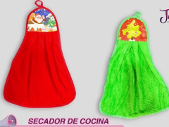 SECADOR NAVIDEÑO ROJO Y VERDE