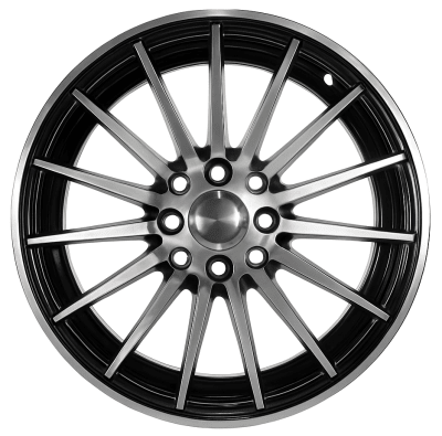 LLANTA  DEPORTIVA  8X100/114,3  11193  15X7.0  BLACK MACHINE FACE  ET 351