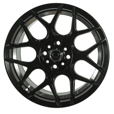 LLANTA DEPORTIVA 4X100 DELTA-7 15X7.0 GLOSS BLACK UNDERCUT ET 351
