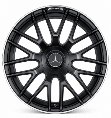 LLANTA DEPORTIVA 5X112 H3368F 20X8.5 MATT BLACK MACHINE LIP ET 361