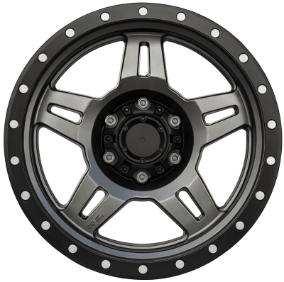 LLANTA DEPORTIVA 6X139,7 SW163 17X8.5 MATTE GUN SPOKE1