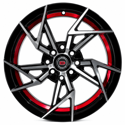 LLANTA DEPORTIVA 8X100/114,3 DJ1524 15X7.0 MB UC RED ET 251