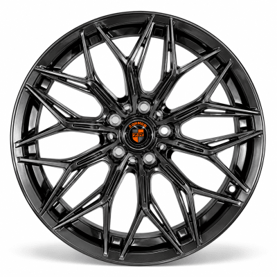 LLANTA DEPORTIVA 5X108 FF106 18X8.5 HYPER BLACK ET 381