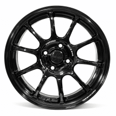LLANTA DEPORTIVA 4X100 FF13 15X6.5 BLACK MILLING LETTER ET 35