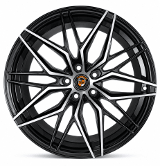 LLANTA DEPORTIVA 5X112 FF107 19X9.5 MATT BLACK MACHINE FACE ET38