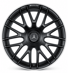 LLANTA DEPORTIVA 5X112 H3368F 20X8.5 MATT BLACK MACHINE LIP ET 36